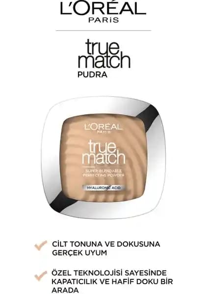 L'Oréal Paris True Match Pudra W5 Golden Sand: Doğal ve Kusursuz Makyajın Anahtarı