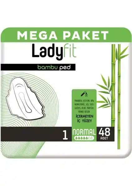 Ladyfit Bambu Ped Mega Normal Günlük Hijyenik Pedleri ile Güvenli ve Konforlu Kullanım