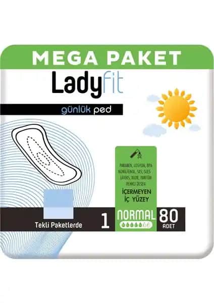 Ladyfit Günlük Ped Normal: Güvenilir ve Konforlu Günlük Hijyen Ürünü