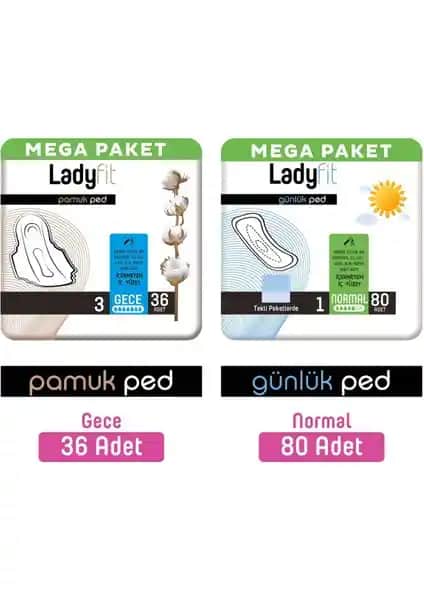 Ladyfit Pamuk Ped Mega Gece ve Günlük Pedler: Konfor ve Güvenlik Sunan Kaliteli Seçenekler