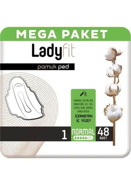 Ladyfit Pamuk Ped Mega Normal: Konfor ve Güvenle Günlük Kullanım Pedleri