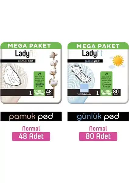 Ladyfit Pamuk Ped Mega Normal ve Günlük Ped Mega Normal Ürünleri Hakkında Detaylı Bilgi