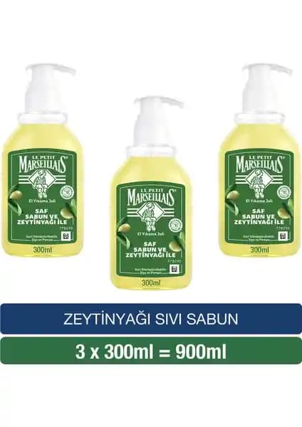 Le Petit Marseillais Zeytinyağlı Sıvı Sabun 3'lü Paket Doğal ve Etkili Temizlik Çözümü