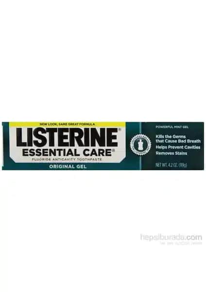 Listerine Essential Care Original Jel Diş Macunu 119 Gr Sağlıklı ve Parlak Gülüşler İçin Uygun