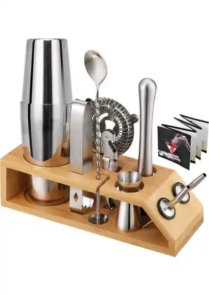 Lixada 10 Parçalı 350ml Profesyonel ve Ev Kullanımı İçin Kokteyl Seti