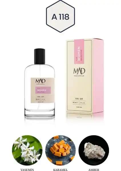 Mad Parfüm A118 Selective 50 ml Kadın Parfümü Zarif ve Kalıcı Çiçeksi Koku Özellikleri