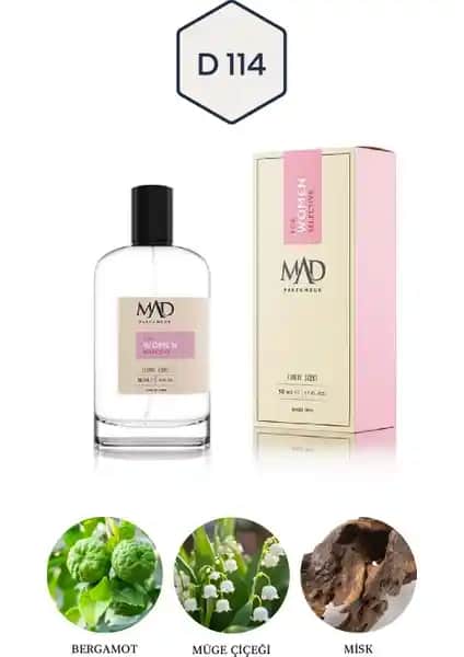 Mad Parfüm Mad D114 Selective Kadınlar İçin Zarif ve Çiçeksi Eau de Parfum 50 ml