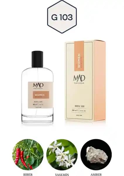 Mad Parfüm Mad G103 Selective kadınlar için kalıcı ve sofistike oryantal parfüm
