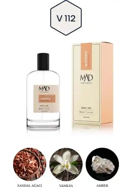 Mad Parfüm Mad V112 Selective Kadınlar İçin Oryantal ve Vanilya Notalı Parfüm 50 ml