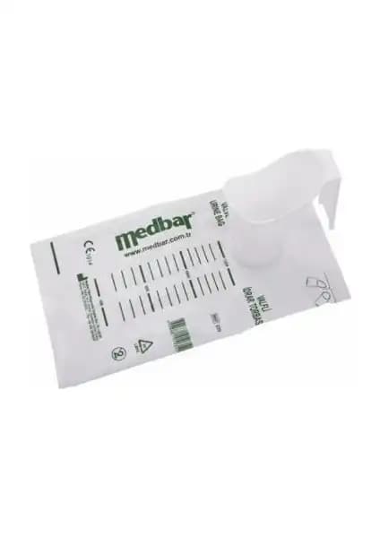 Medbar Valfli Idrar Torbası 1500ML Güvenli ve Pratik Tek Kullanımlık Çözüm