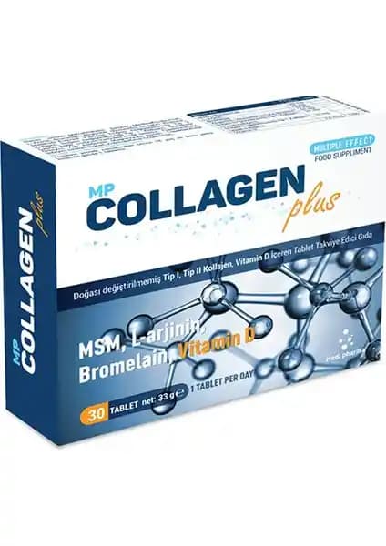 Medipharma Mp Collagen Plus Tip 1 Tip 2 Takviye Gıda ile Cilt ve Kemik Sağlığını Destekleyin
