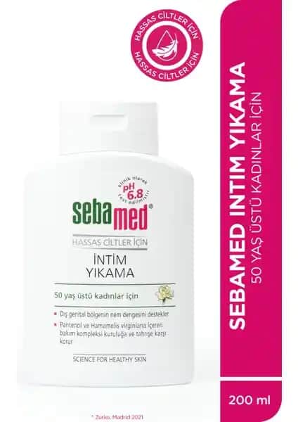 Menopoz Döneminde Güvenli ve Hassas Dış Bölge Temizliği için Sebamed Intim Yıkama Ürünü