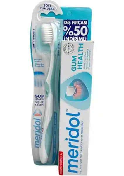 Meridol Diş Eti Bakımı Diş Macunu ve Yu<muş>ak Diş Fırçası Seti Sağlıklı Gülüş İçin En İyi Seçenek