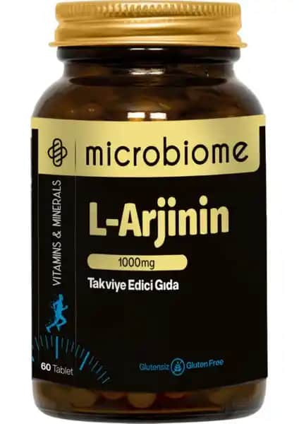 Microbiome L-Arjinin 1000 Mg Performans ve Sağlık Destekleyici Takviye Ürünü