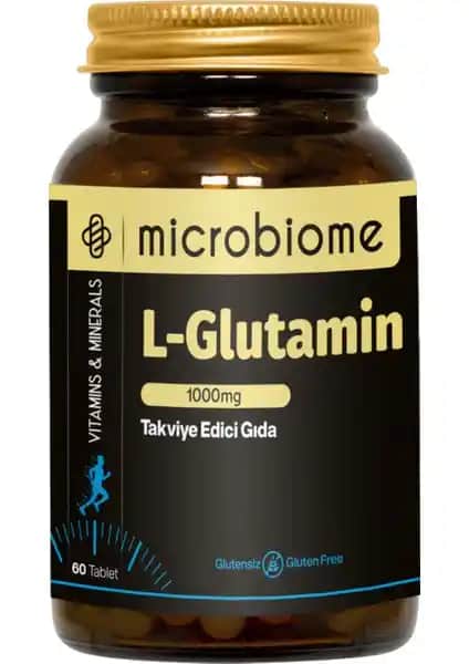 Microbiome L-Glutamin 1000 mg ile Kas Onarımı ve Performans Artışında Etkili Destek