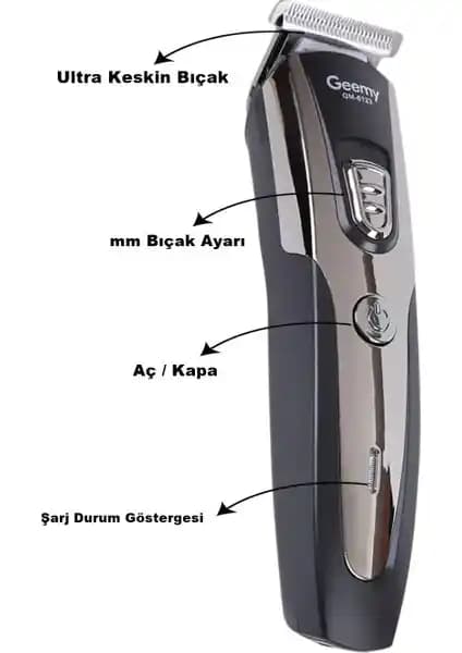 Modanlı Matri-X Profesyonel Şarjlı Tıraş Makinesi: Uzun Ömürlü, Hassas ve Ergonomik Tasarım