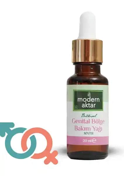 Modern Aktar Doğal Genital Bölge Bitkisel Karışım Yağı 20 ml doğal içeriklerle bakım sağlar