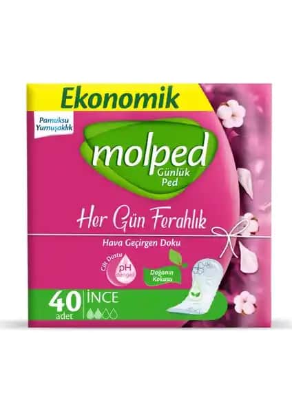 Molped Her Gün Ferahlık Günlük Ped: Doğadan İlham Alan Konfor ve Hijyen Çözümü