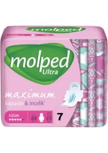 Molped Maximum Uzun 7'li Ped: Yüksek Emicilik ve Konfor Sunan Hijyen Ürünü