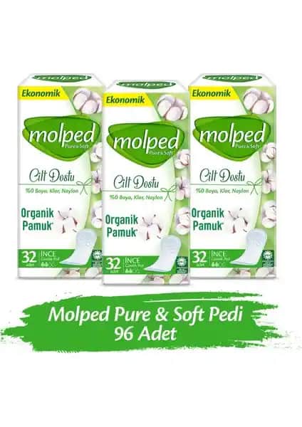 Molped Pure&Soft Günlük Ped: Doğal Pamuk İçeriği ve Yüksek Konfor Sağlayan Hijyenik Seçenek