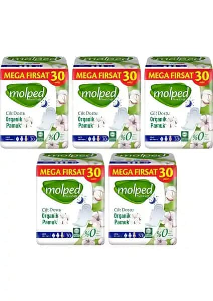 Molped Pure Soft Mega Fırsat Gece Ultra Pedleri ile Uzun Süreli Güvenli Koruma