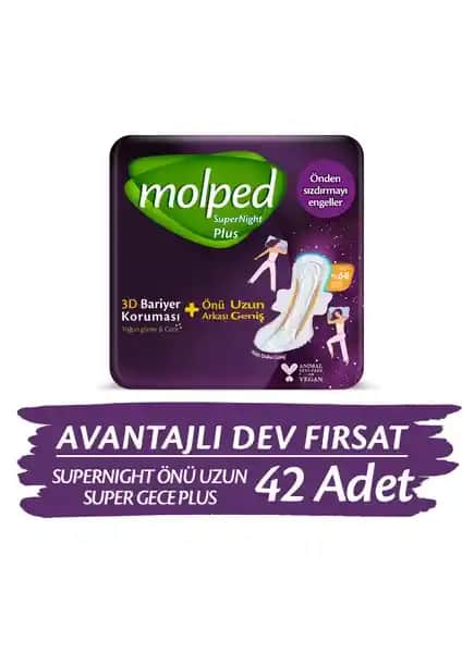 Molped Supernıght: Gece Kullanımı İçin Üstün Koruma Sunan Yüksek Performanslı Ped