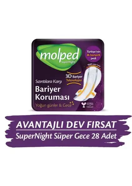 Molped Supernight Süper Gece Avantaj Paketi: Maksimum Koruma ve Konfor Sağlayan Gece Pedi