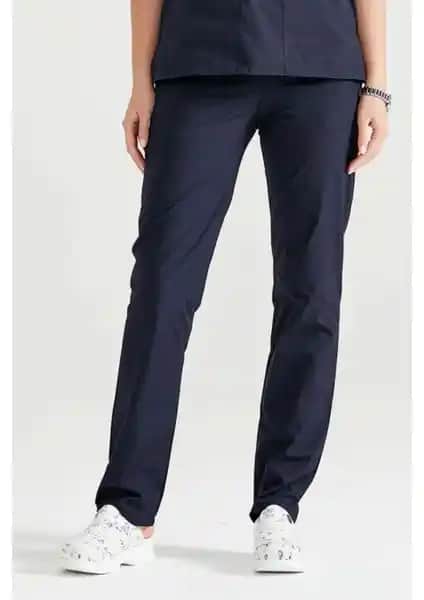 Mooda Medikal Tek Alt Likralı Lacivert Sağlık ve Endüstri İçin Çok Yönlü Kıyafet