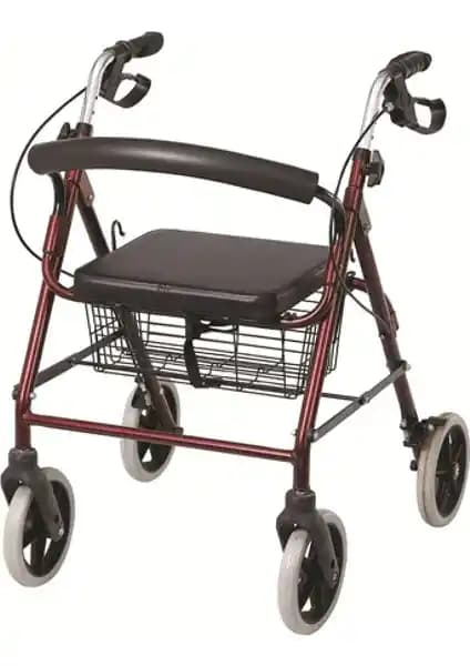 Mor Medikal Ekonomik Tekerlekli Yürüteç Günlük Kullanım ve Güvenlik Sağlayan Çözüm