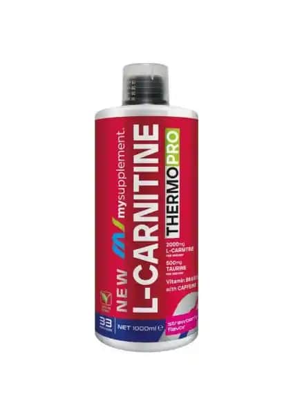 MySupplement L-Karnitin Thermopro Çilek Aromalı: Enerji ve Yağ Yakımını Destekleyen Takviye
