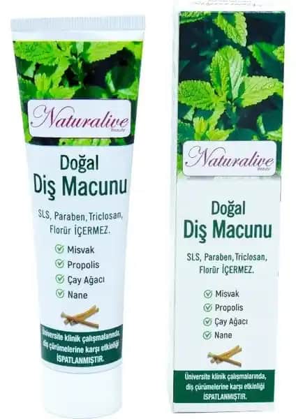 Naturalive Doğal Diş Macunu: Bitkisel İçeriklerle Güçlü ve Sağlıklı Gülüşler İçin Uygun Alternatif