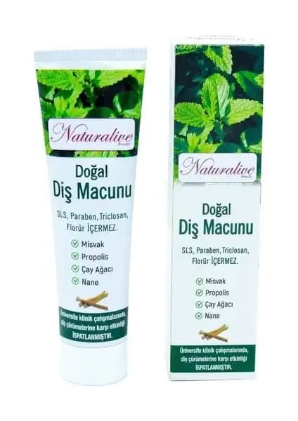 Naturalive Doğal Diş Macunu: Florür İçermeyen, Helal Sertifikalı ve Bitkisel İçerikli Ürün