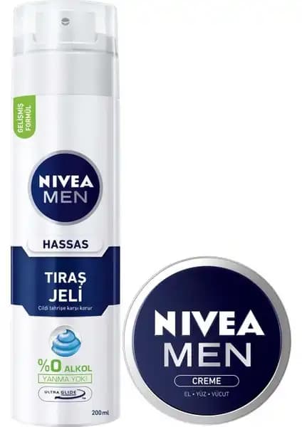 Nivea Hassas Erkek Tıraş Jeli + Men Crème: Konforlu ve Güvenli Tıraş Deneyimi