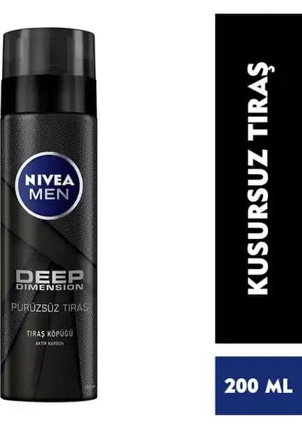 Nivea Men Deep Dimension Ferah Kokulu Tıraş Köpüğü: Hassas Ciltler İçin Yüksek Kalite Ürün