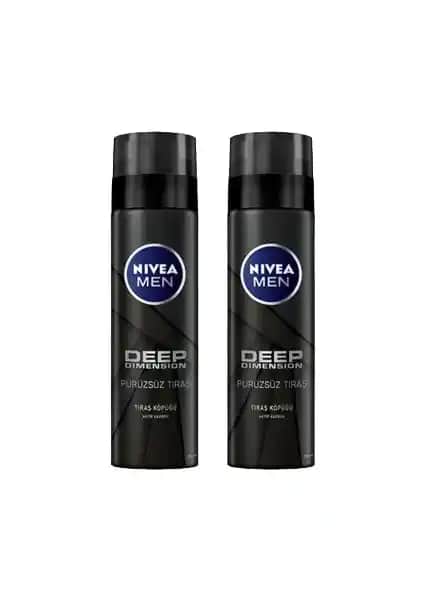Nivea Men Deep Dimension Tıraş Köpüğü: Aktif Karbon İçeriğiyle Derin Temizlik ve Konfor