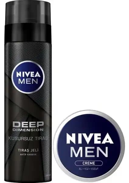 Nivea Nıvea Tıraş Jeli Deep + Men Krem: Erkekler İçin Yüksek Performanslı Bakım Ürünü