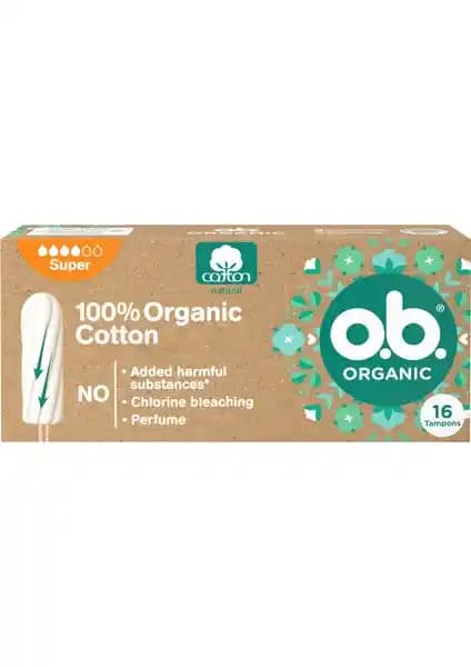 O.B. Organik Süper Tampon 16'lı Paket: Doğal Güç ve Güvenlik Bir Arada