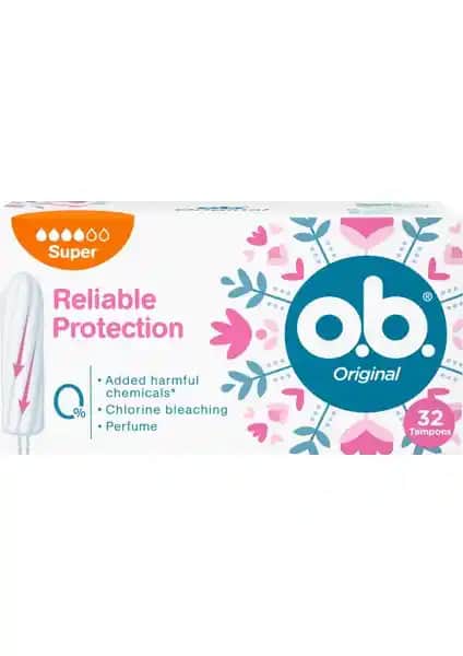 O.B. Orijinal Süper Tampon Yoğun Kanama Günleri İçin Güvenilir ve Konforlu Kullanım