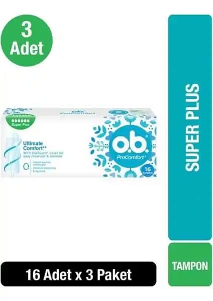 OB Süper Plus Tampon: Gün Boyu Güvenli ve Konforlu Hijyen İçin Yüksek Emicilikli Çözüm