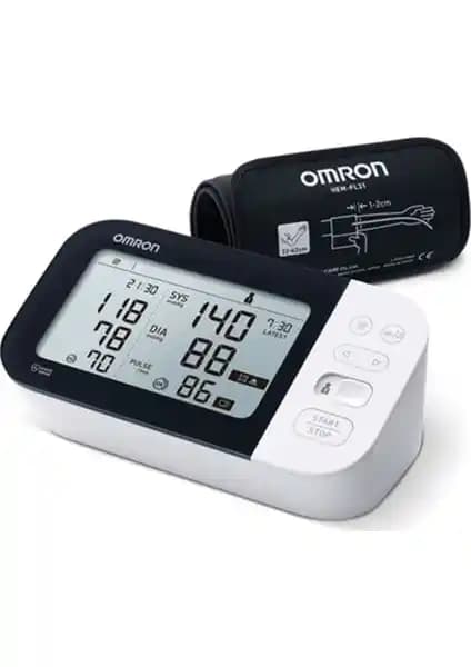 Omron M7 HEM-7361T-EBK Koldan Ölçer Tansiyon Aleti Güvenilir ve Kullanışlı Sağlık Takip Cihazı