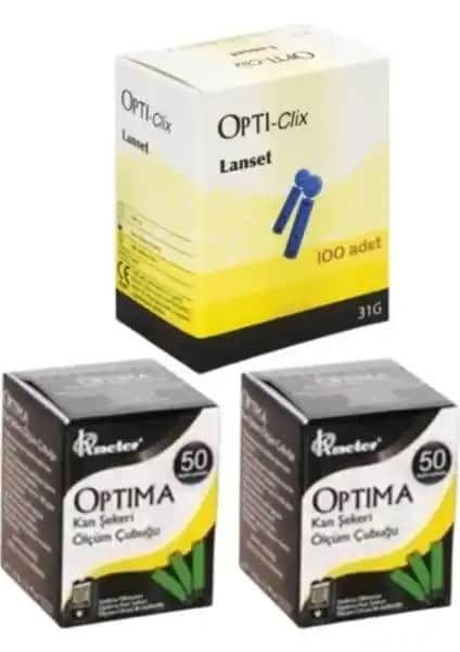 Optima Ölçüm Stribi ve Delme-Kalem Iğnesi Seti Güvenilir ve Hızlı Kan Şekeri Ölçüm Çözümü