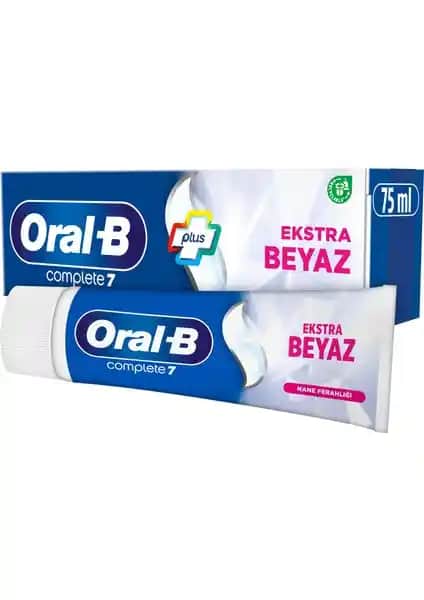 Oral-B Complete 7 Ekstra Beyaz Diş Macunu: Yüzey Lekelerini Giderip Doğal Beyazlık Sağlar
