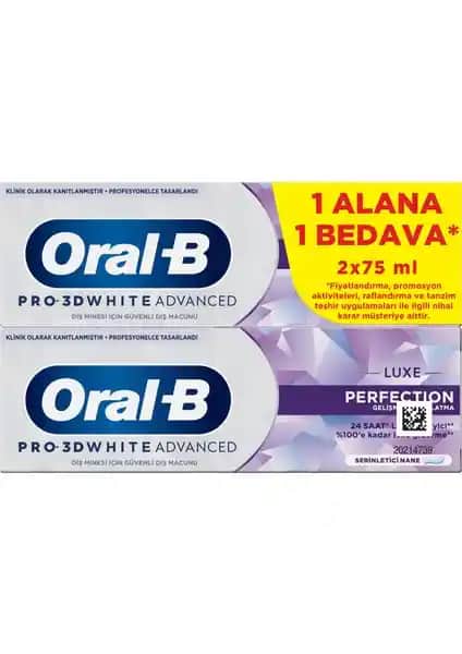 Oral-B Pro 3D White Advanced Luxe Perfection Diş Macunu: Beyazlatıcı ve Koruyucu Özellikler