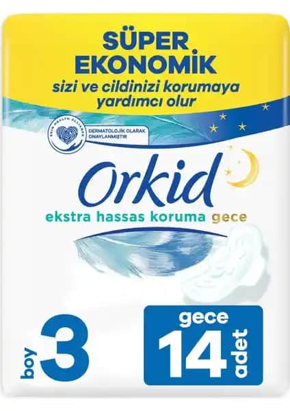 Orkid Extra Hassas Koruma Gece Pedi: Güvenli ve Konforlu Kadın Hijyeni Ürünü