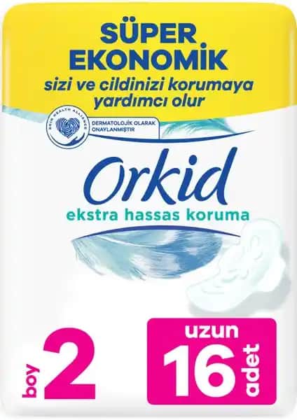 Orkid Extra Hassas Koruma Uzun Pedler: Günlük Kullanım İçin Güvenilir ve Konforlu Hijyen Ürünü