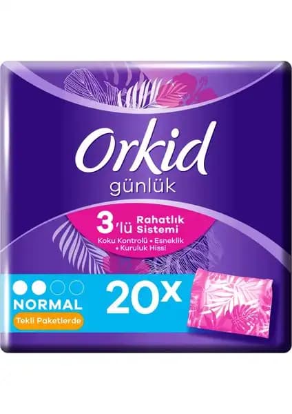 Orkid Günlük Ped Günlük Koruma: Hafif, Nefes Alabilen ve Taşınabilir Hijyen Ürünü