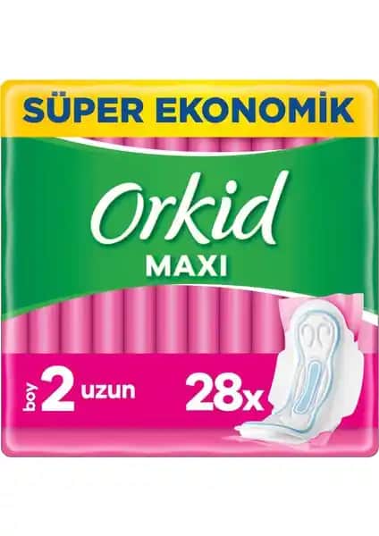 Orkid Maxi Hijyenik Ped Uzun Güvenli ve Konforlu Kullanım İçin Tasarlandı