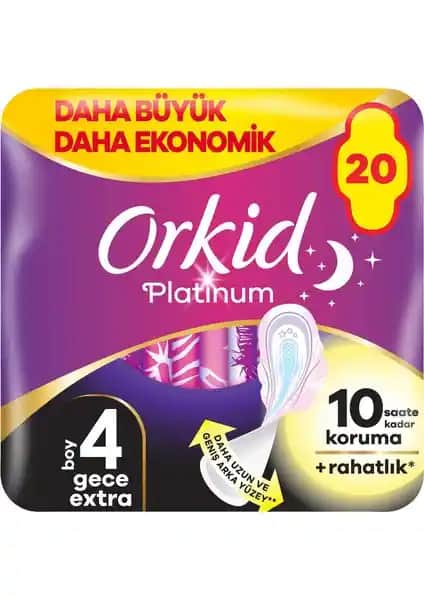 Orkid Platinum Gece Ekstra Hijyenik Ped: Yüksek Koruma ve Konfor Sağlayan Kadın Pedleri