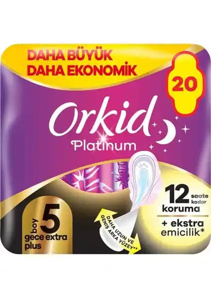 Orkid Platinum Gece Ekstra Plus: Maksimum Koruma ve Konfor Sunan Kadın Hijyenik Ped