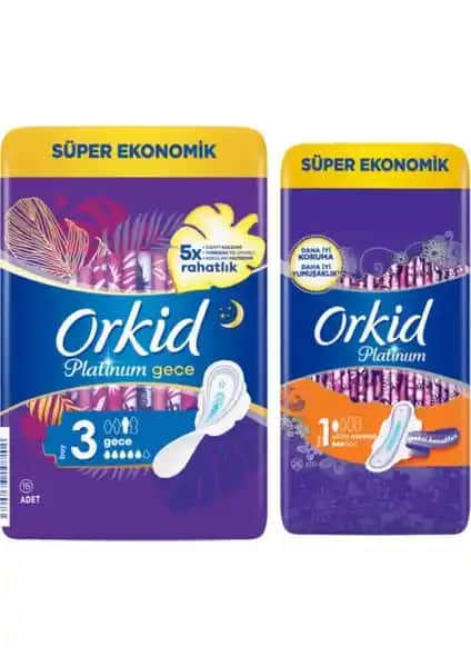 Orkid Platinum Normal ve Gece Paketleri ile Günlük Hijyen ve Konforun Güvencesi